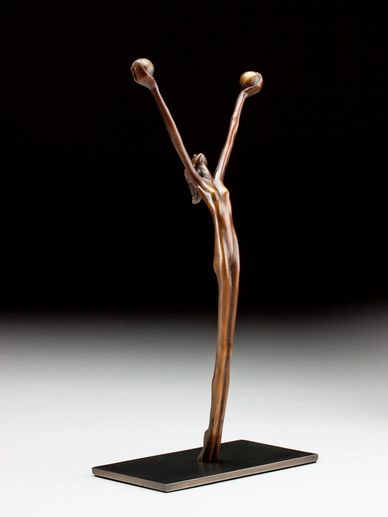 Creating Worlds sculpture